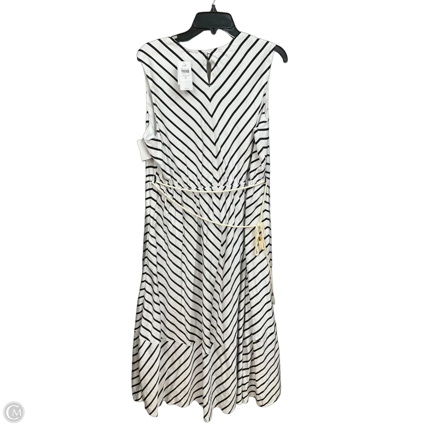 Dress Casual Midi By J. Jill In Striped Pattern, Size: Xl