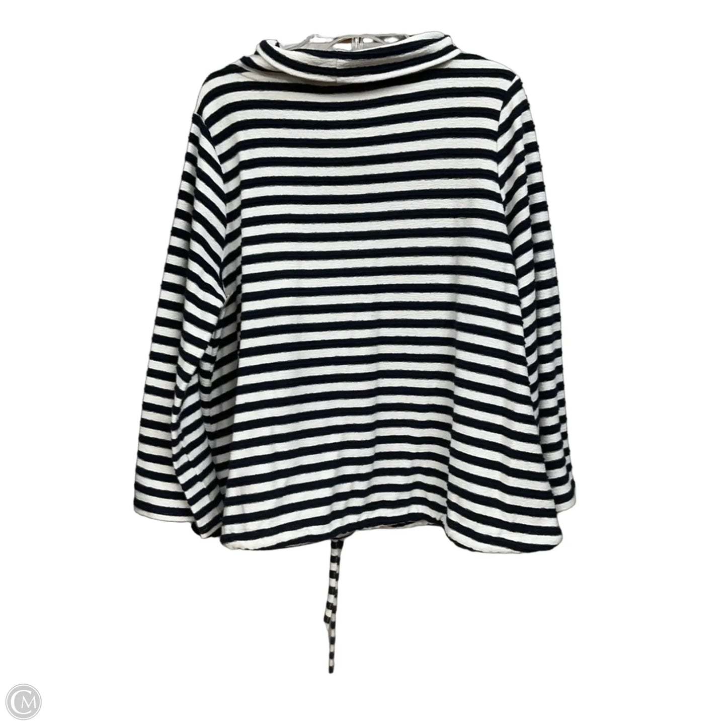 Top Long Sleeve By Loft In Striped Pattern, Size: Xl