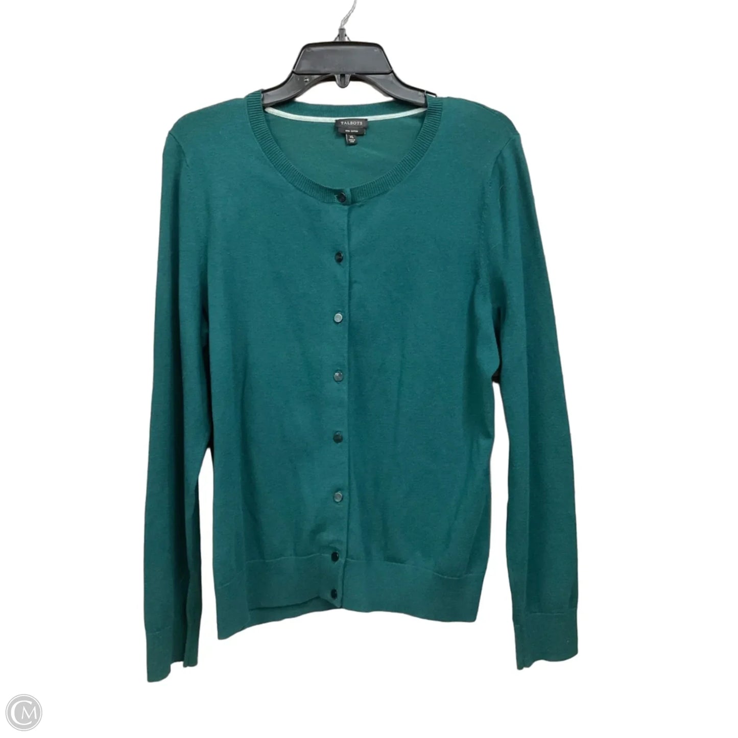 Cardigan By Talbots In Green, Size: Xl