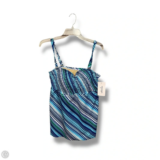Swimsuit Top By Clothes Mentor In Blue, Size: 1x