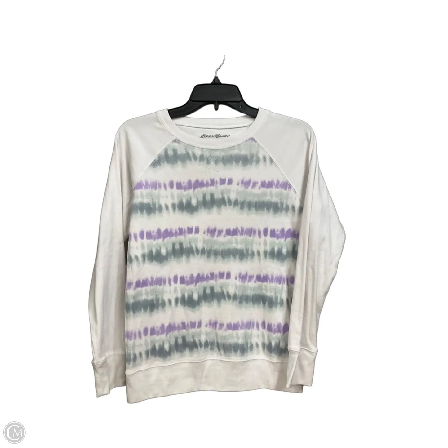 Athletic Top Long Sleeve Crewneck By Eddie Bauer In Tie Dye Print, Size: Xs