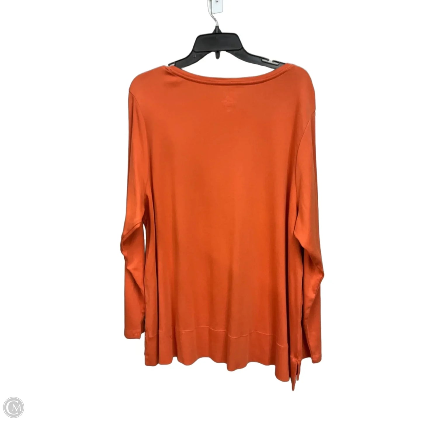 Top Long Sleeve Basic By J. Jill In Orange, Size: 3x