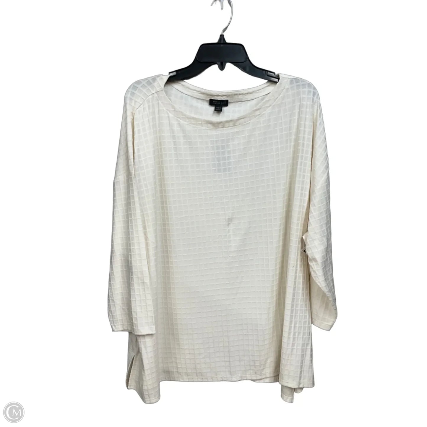 Top 3/4 Sleeve By J. Jill In Cream, Size: 3x