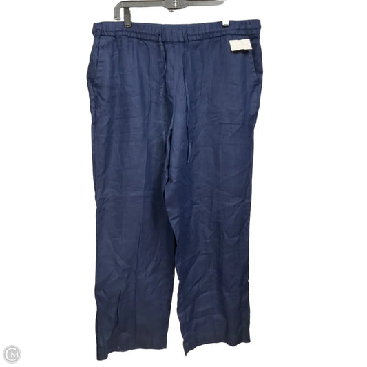 Pants Linen By Charter Club In Navy, Size: 18