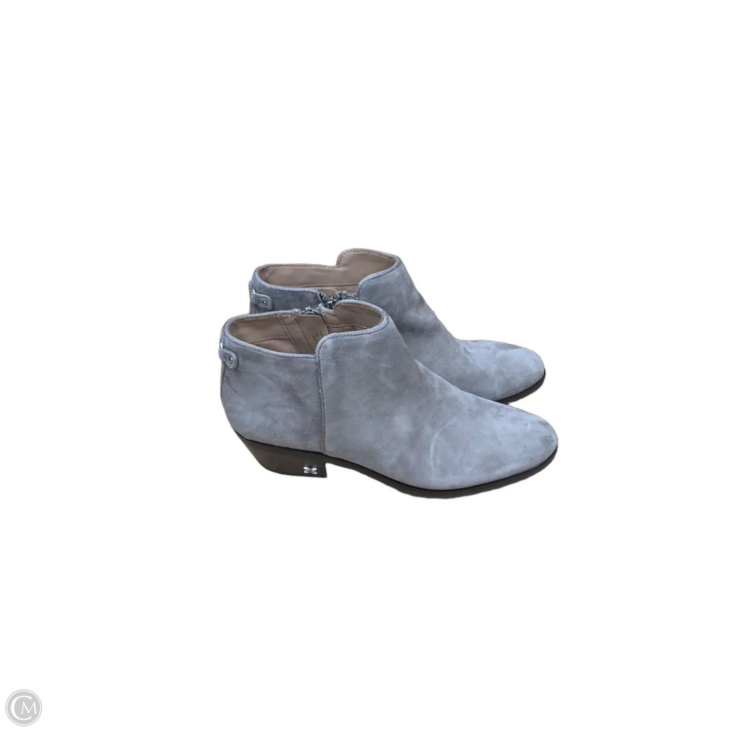 Boots Ankle Heels By Sam Edelman In Grey, Size: 6