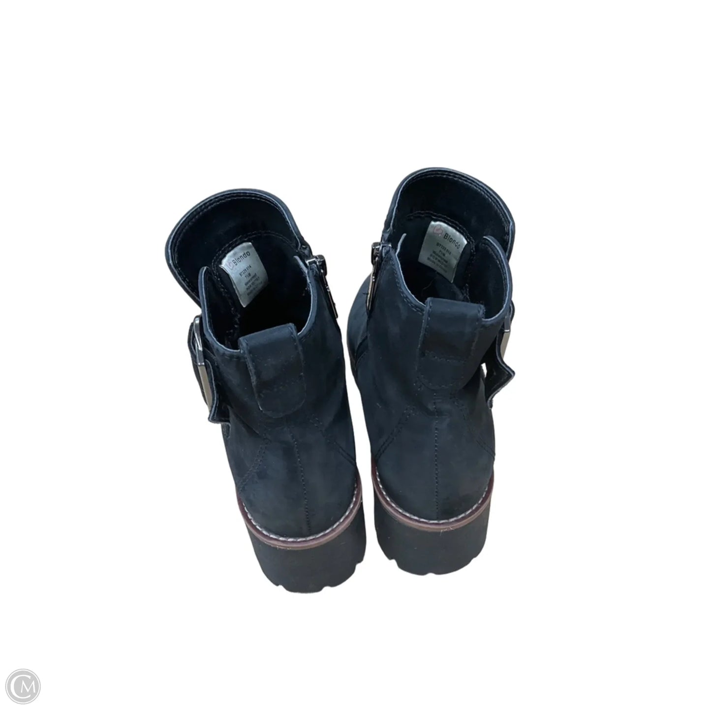 Boots Ankle Flats By Blondo In Black, Size: 7.5