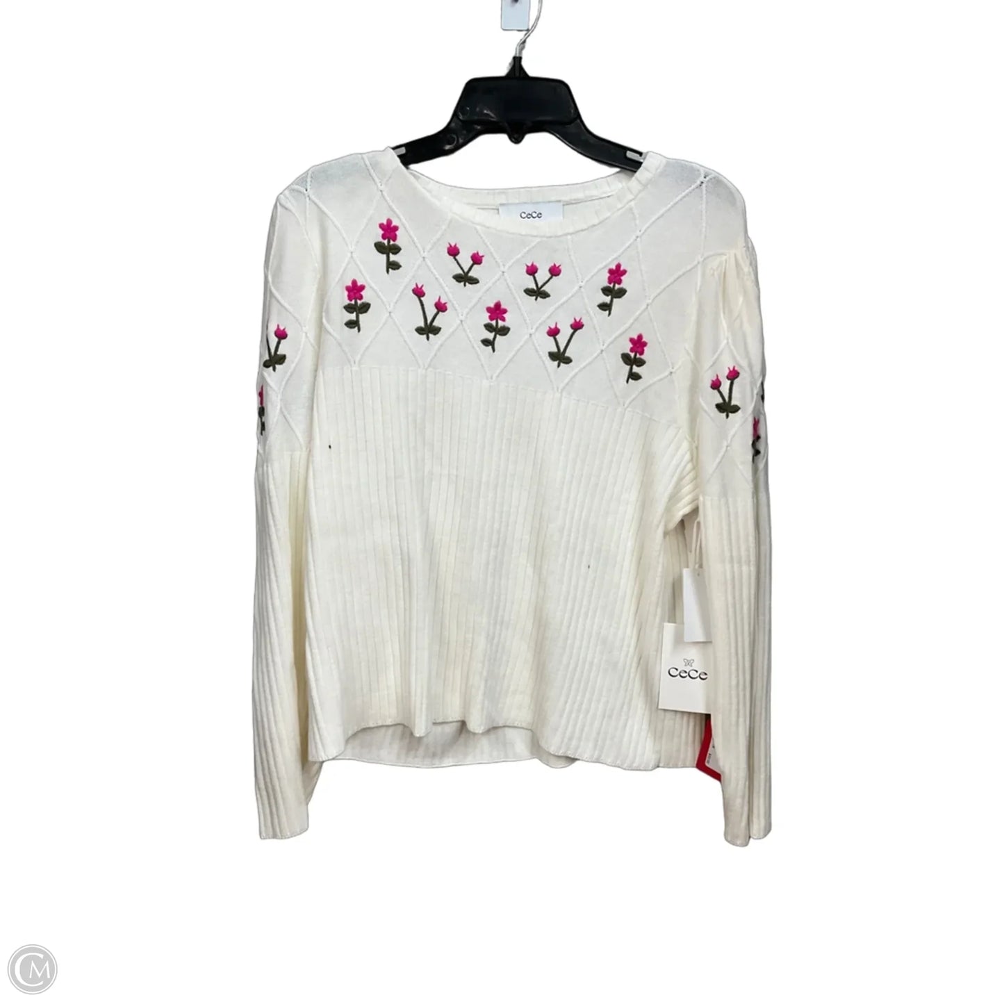 Sweater By Cece In Floral Print, Size: Xl