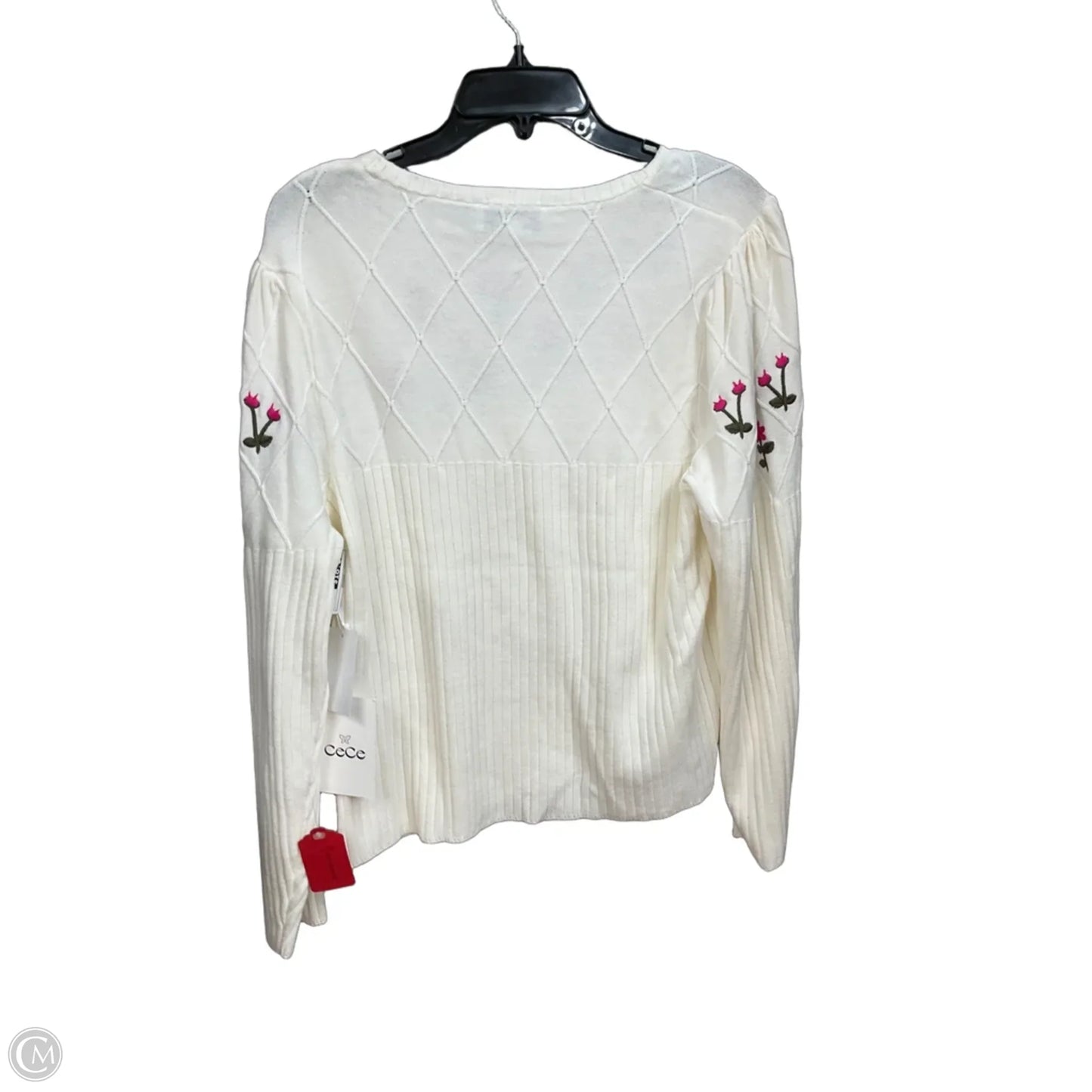 Sweater By Cece In Floral Print, Size: Xl