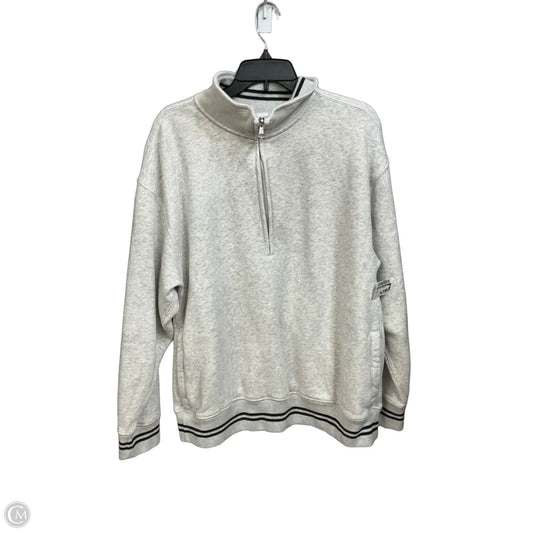 Sweatshirt Collar By Abercrombie And Fitch In Grey, Size: M