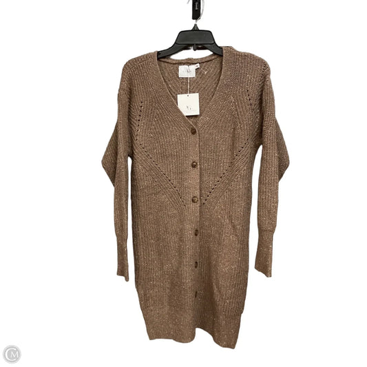 Dress Sweater By Lush In Brown, Size: S