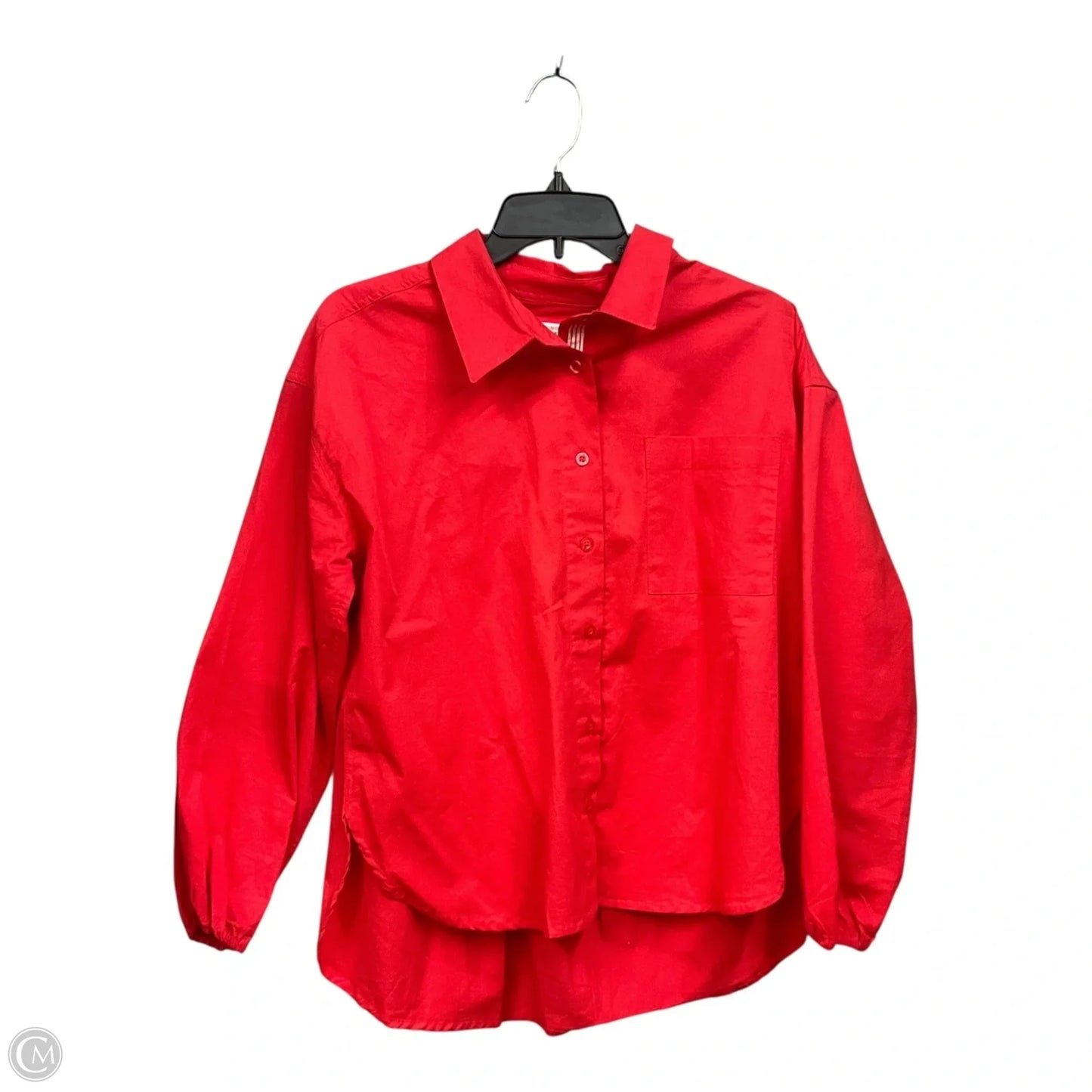Blouse Long Sleeve By Sundry In Red, Size: S