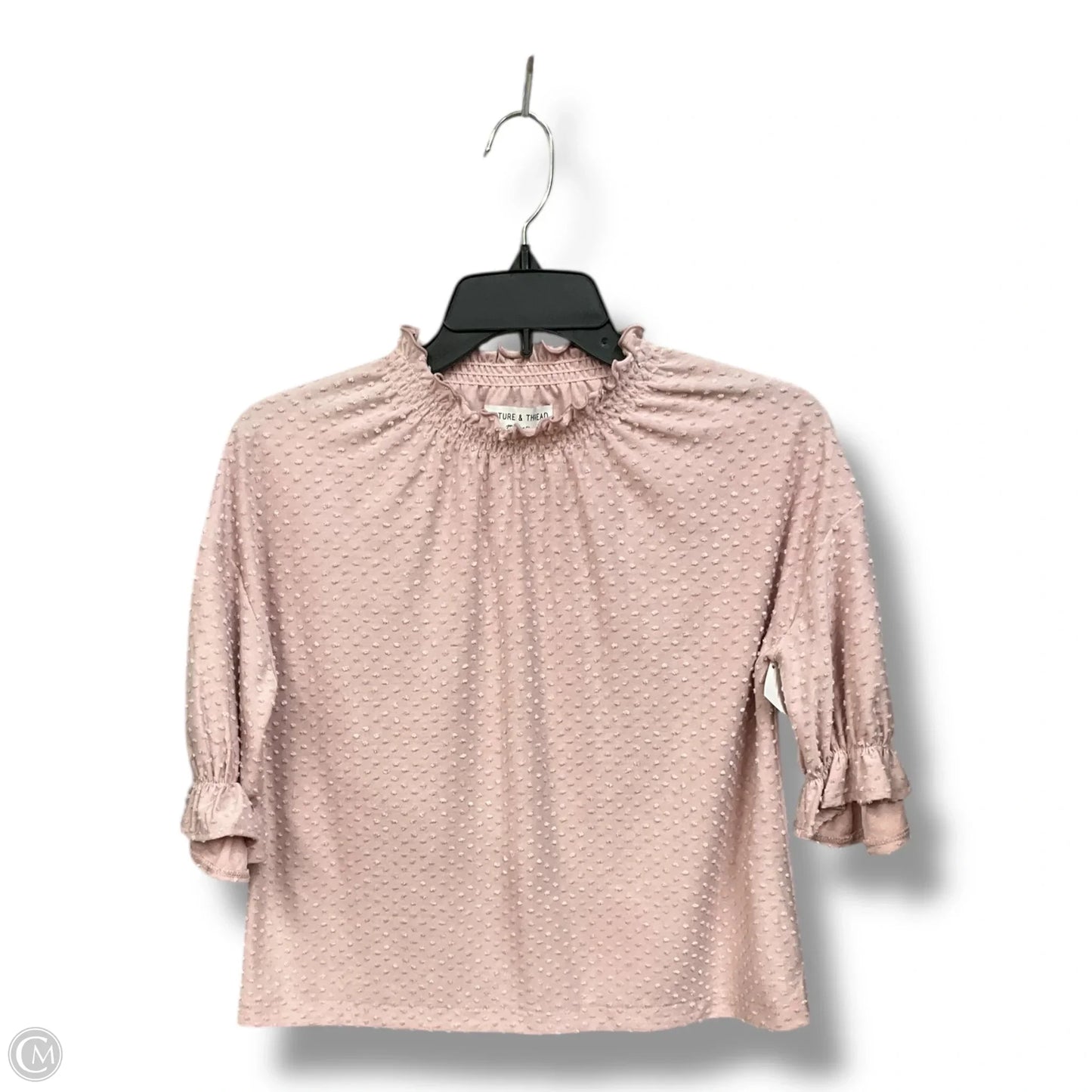 Top Short Sleeve By Madewell In Pink, Size: Xxs
