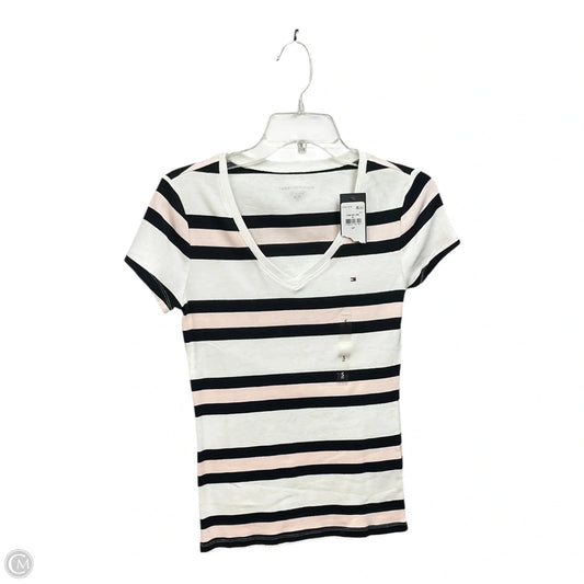Top Short Sleeve By Tommy Hilfiger In Striped Pattern, Size: S