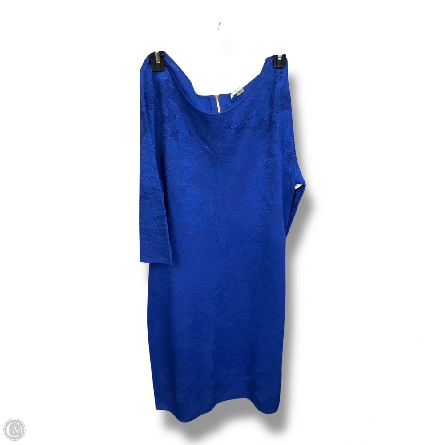 Dress Casual Midi By Calvin Klein Performance In Blue, Size: Xl