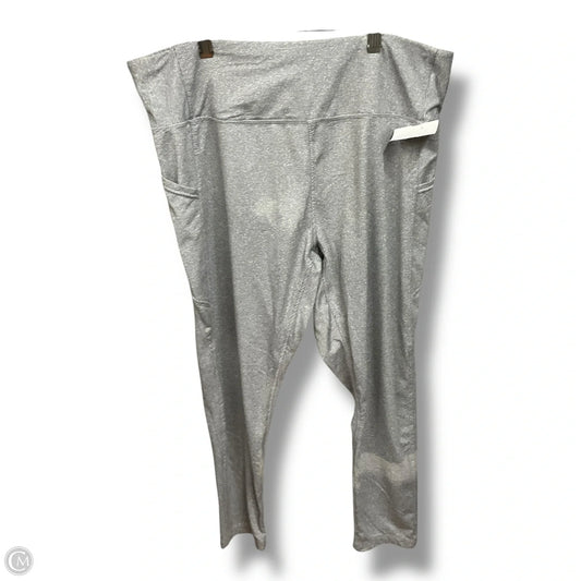Athletic Leggings By Danskin In Grey, Size: Xxl
