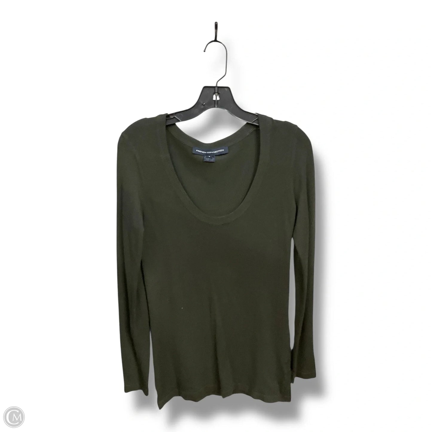 Top Long Sleeve Basic By French Connection In Green, Size: S