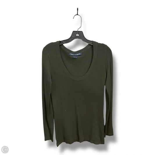 Top Long Sleeve Basic By French Connection In Green, Size: S
