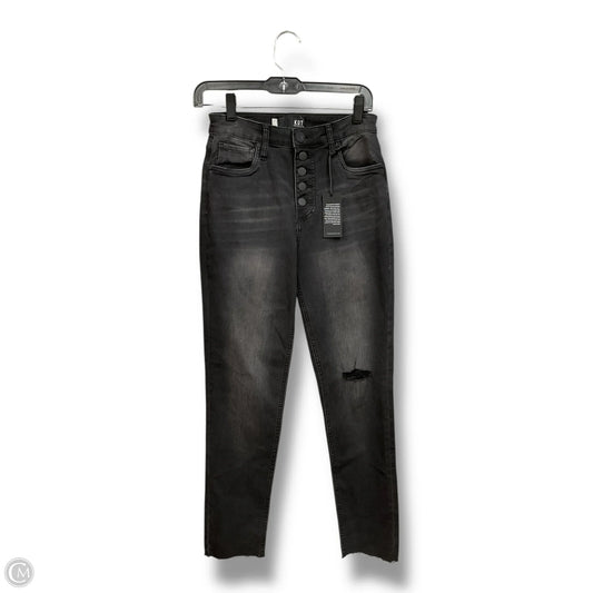 Jeans Skinny By Kut In Black Denim, Size: 0