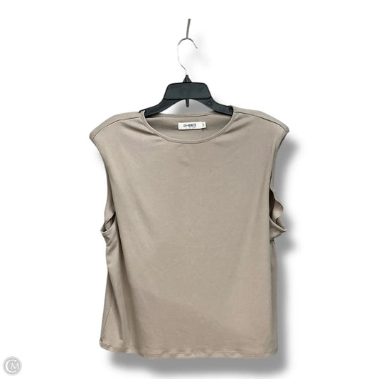Top Sleeveless Basic By 4th & Reckless In Tan, Size: M