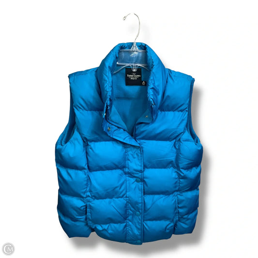 Vest Puffer & Quilted By Faded Glory In Blue, Size: M