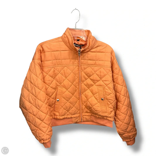Jacket Puffer & Quilted By Blanknyc In Orange, Size: M