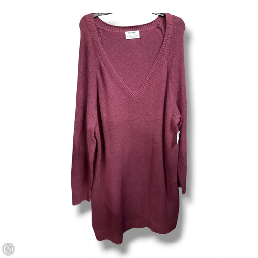 Dress Sweater By Old Navy In Purple, Size: 2x