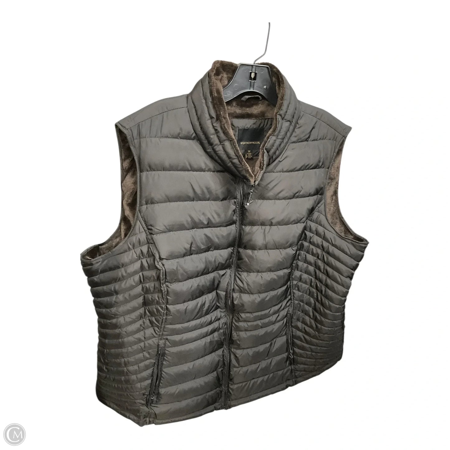Vest Puffer & Quilted By Weatherproof In Black, Size: 3x