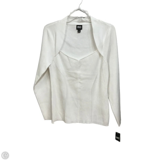 Top Long Sleeve Basic By Inc In White, Size: Xl