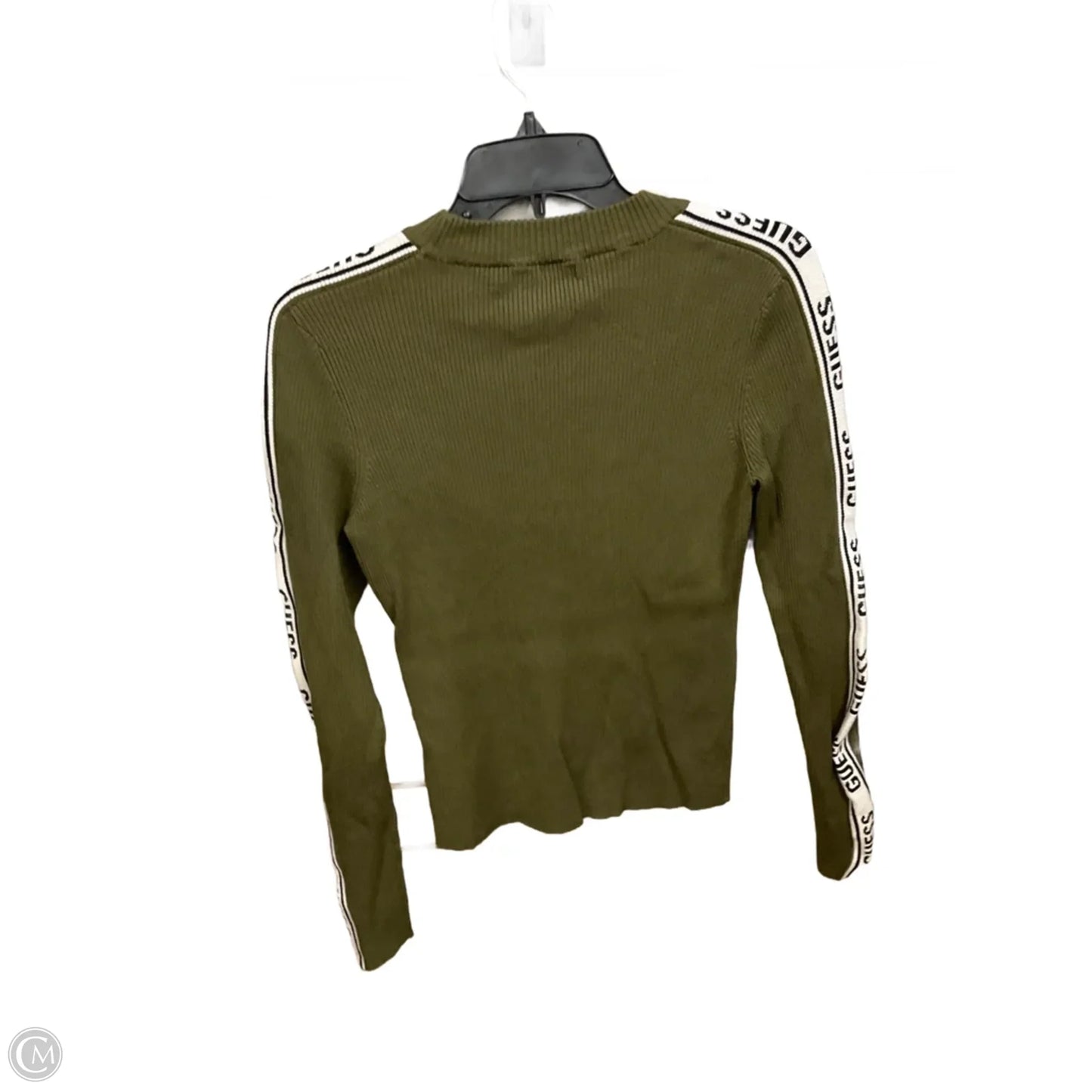 Top Long Sleeve Basic By Guess In Green, Size: L