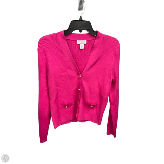 Cardigan By Sofia By Sofia Vergara In Pink, Size: L