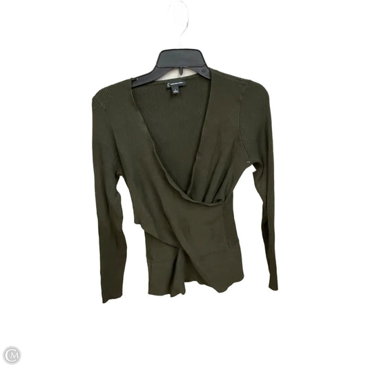 Top Long Sleeve Basic By Inc In Green, Size: L