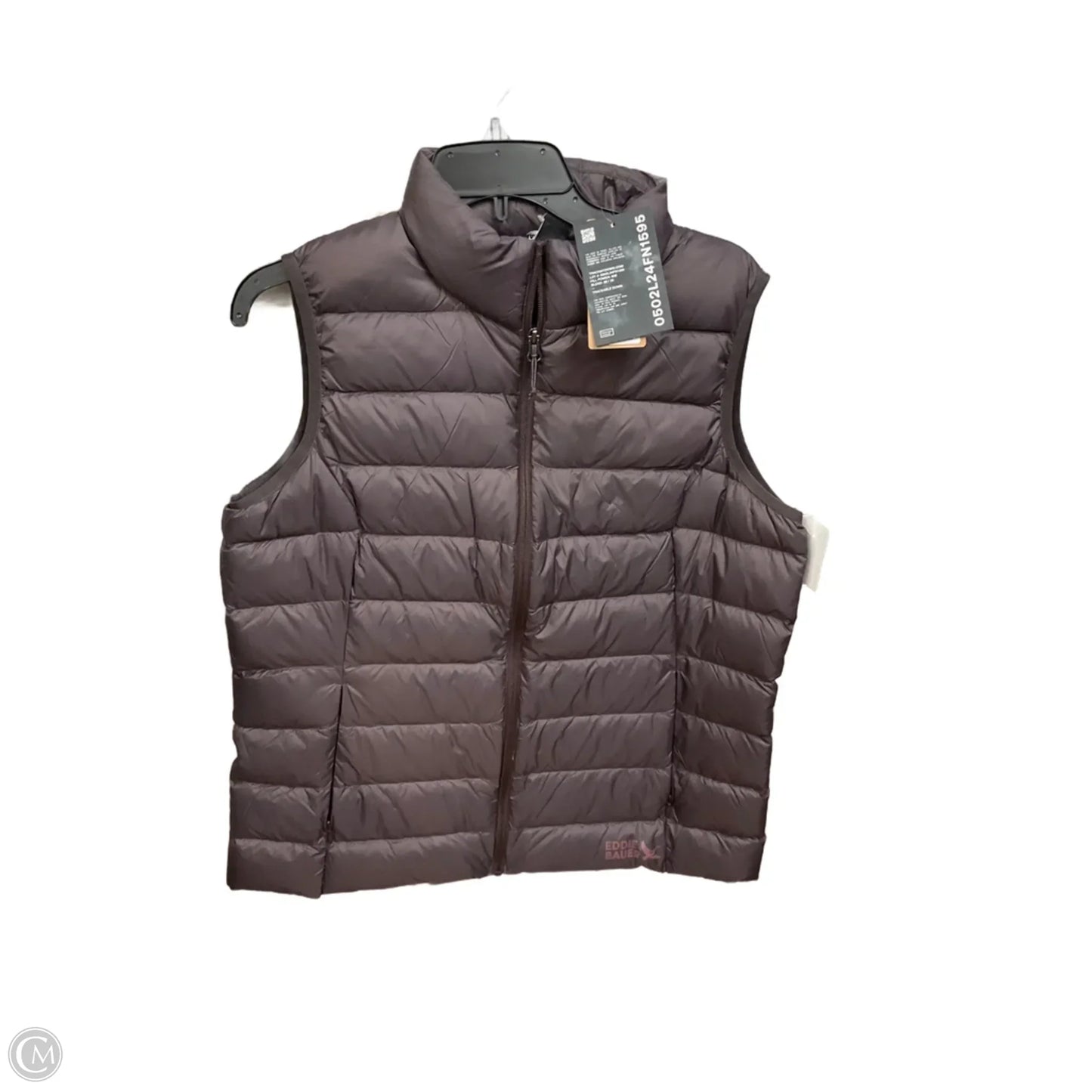 Vest Puffer & Quilted By Eddie Bauer In Purple, Size: L