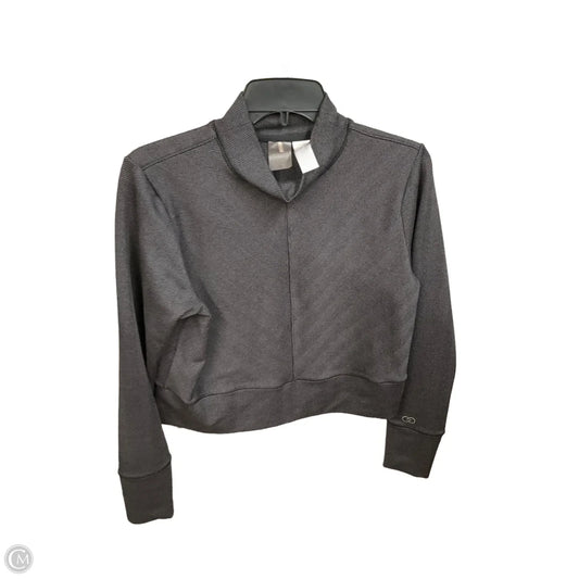 Athletic Top Long Sleeve Collar By Calia In Grey, Size: Xl