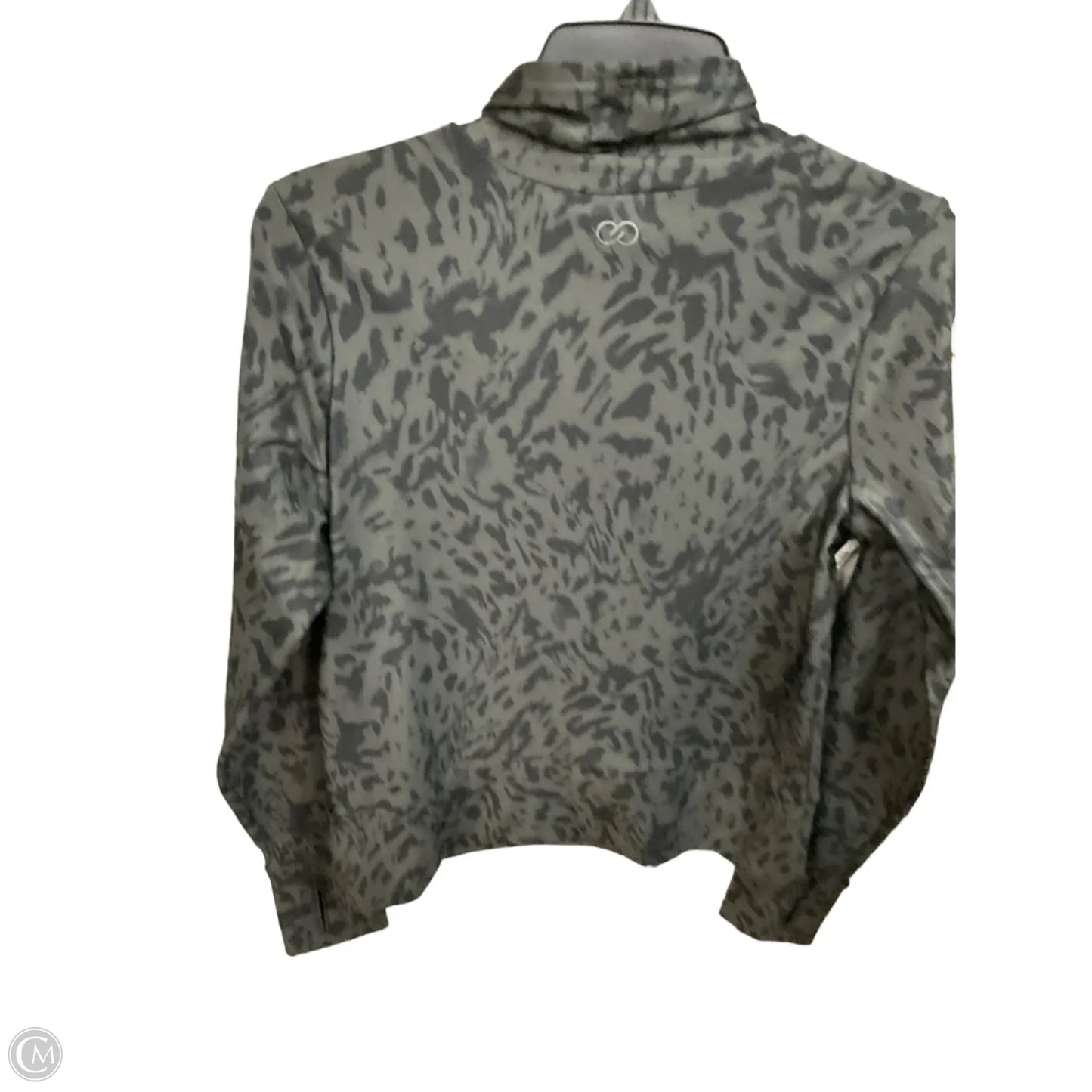 Athletic Top Long Sleeve Collar By Calia In Camouflage Print, Size: L