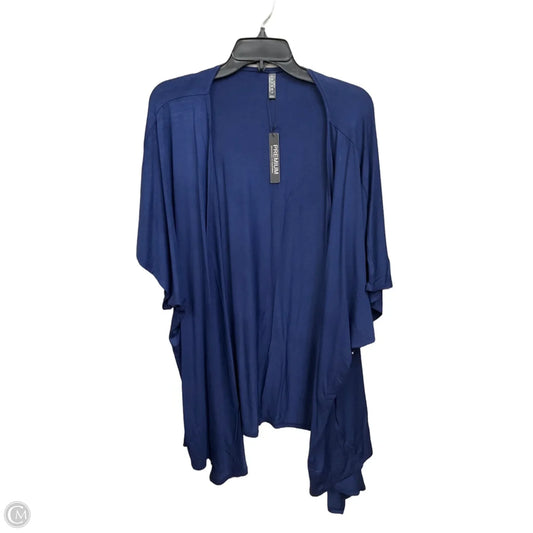 Cardigan By Clothes Mentor In Blue, Size: 3x