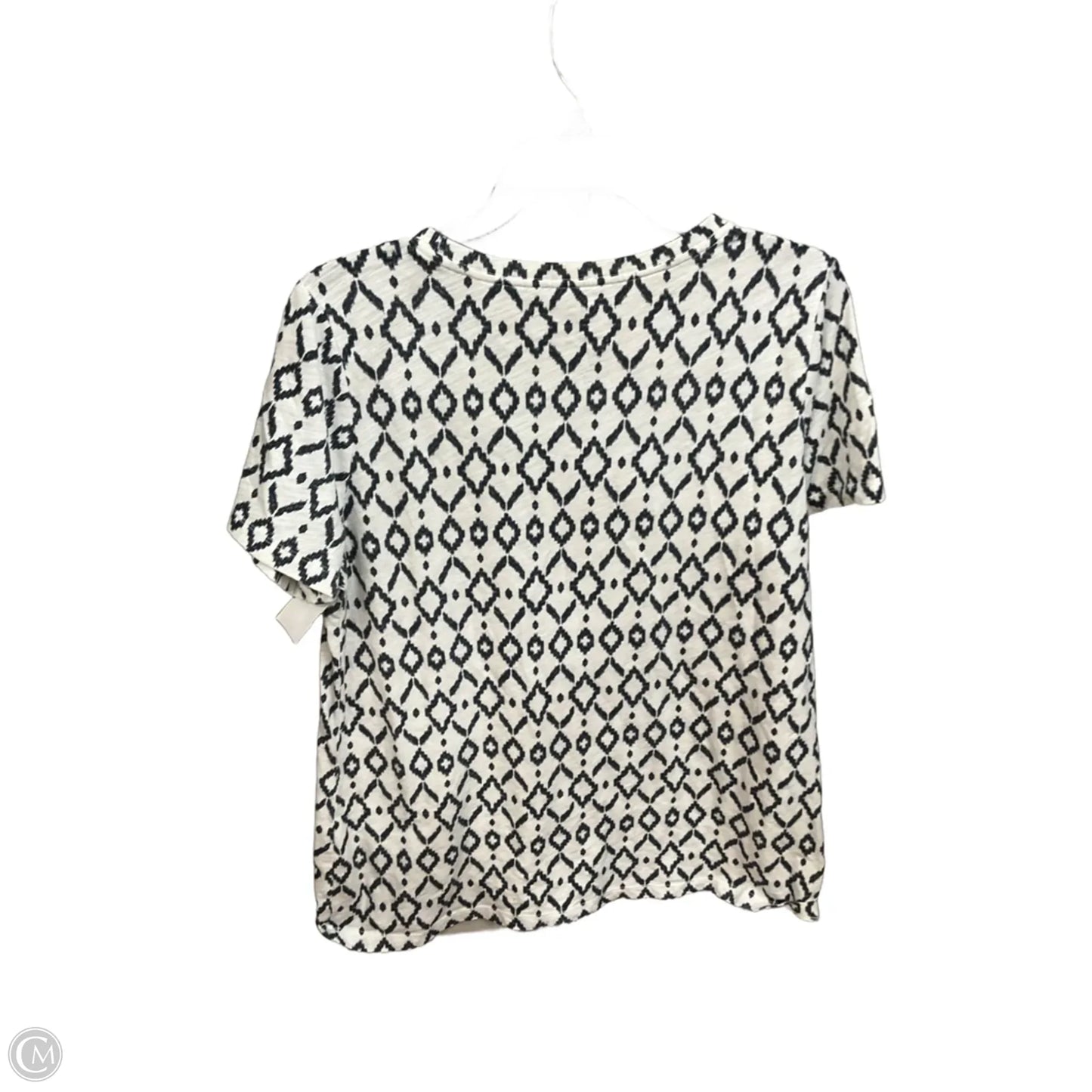 Top Short Sleeve Basic By Sonoma In Blue & White, Size: Xl