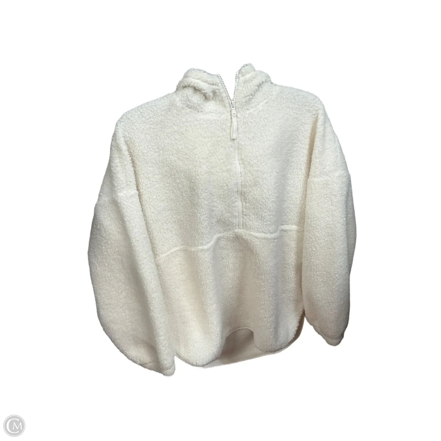 Jacket Faux Fur & Sherpa By Old Navy In Cream, Size: Lp