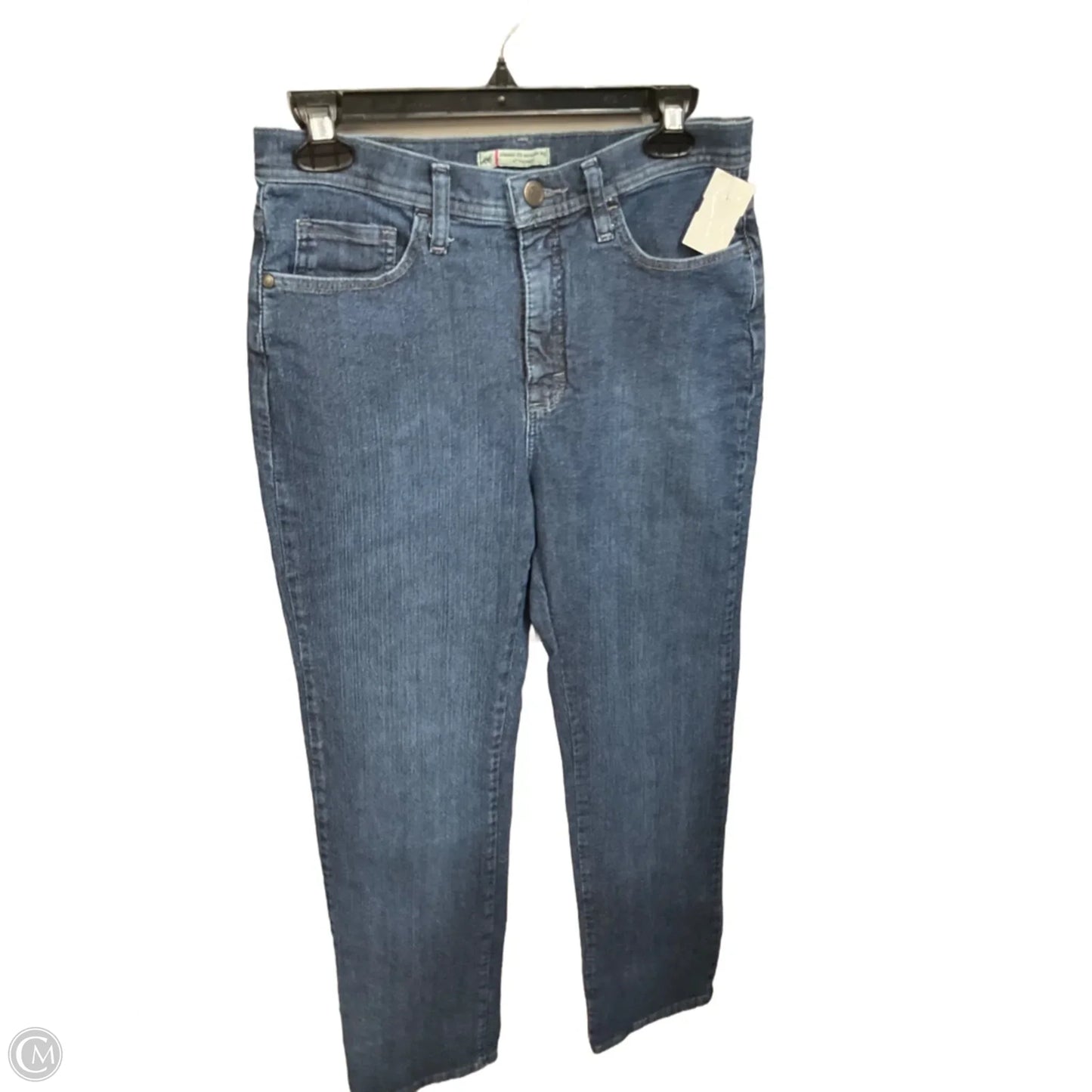 Jeans Straight By Lee In Blue Denim, Size: 8