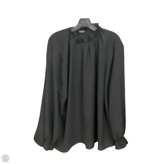 Blouse Long Sleeve By Bloomchic In Black, Size: 2x