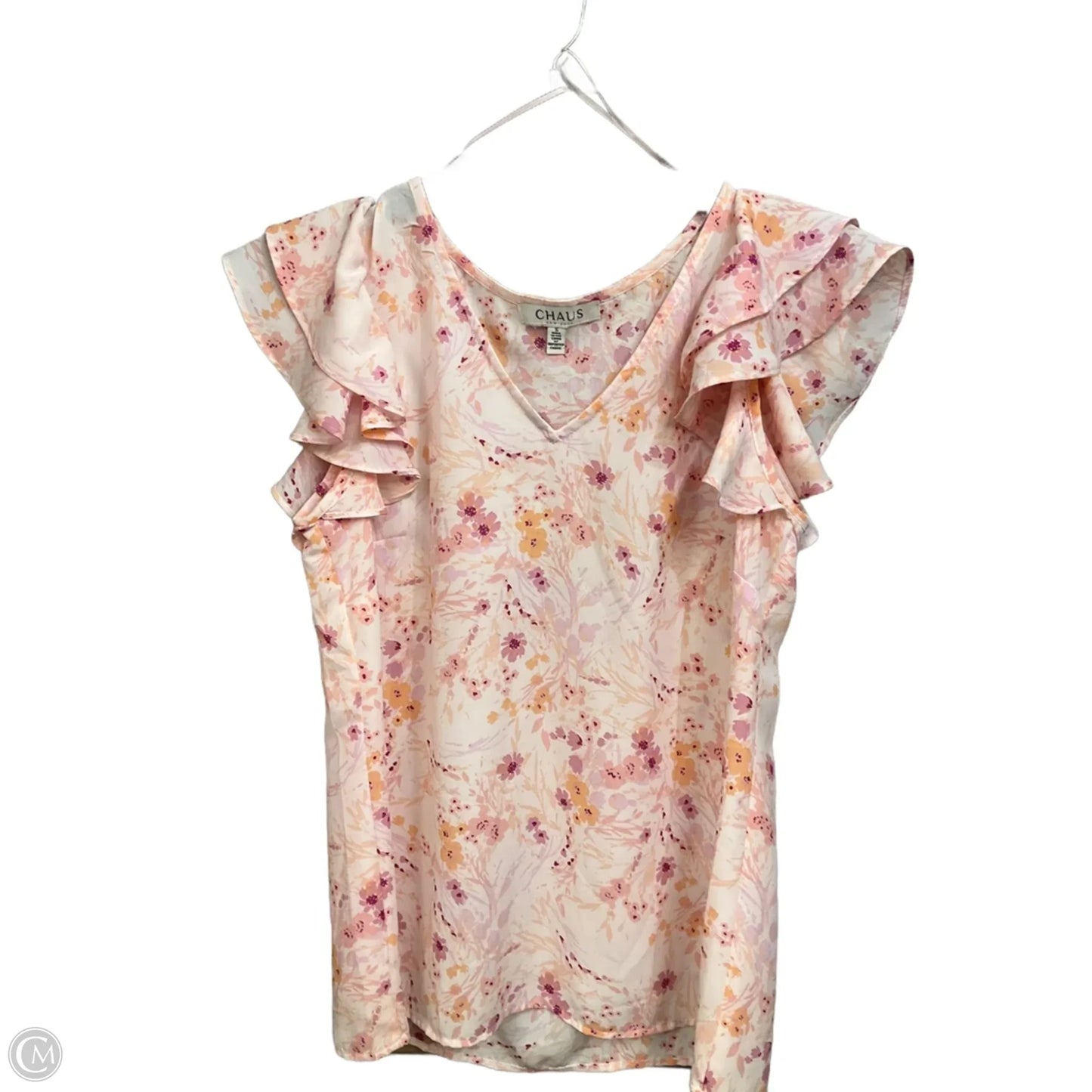 Blouse Sleeveless By Chaus In Floral Print, Size: S