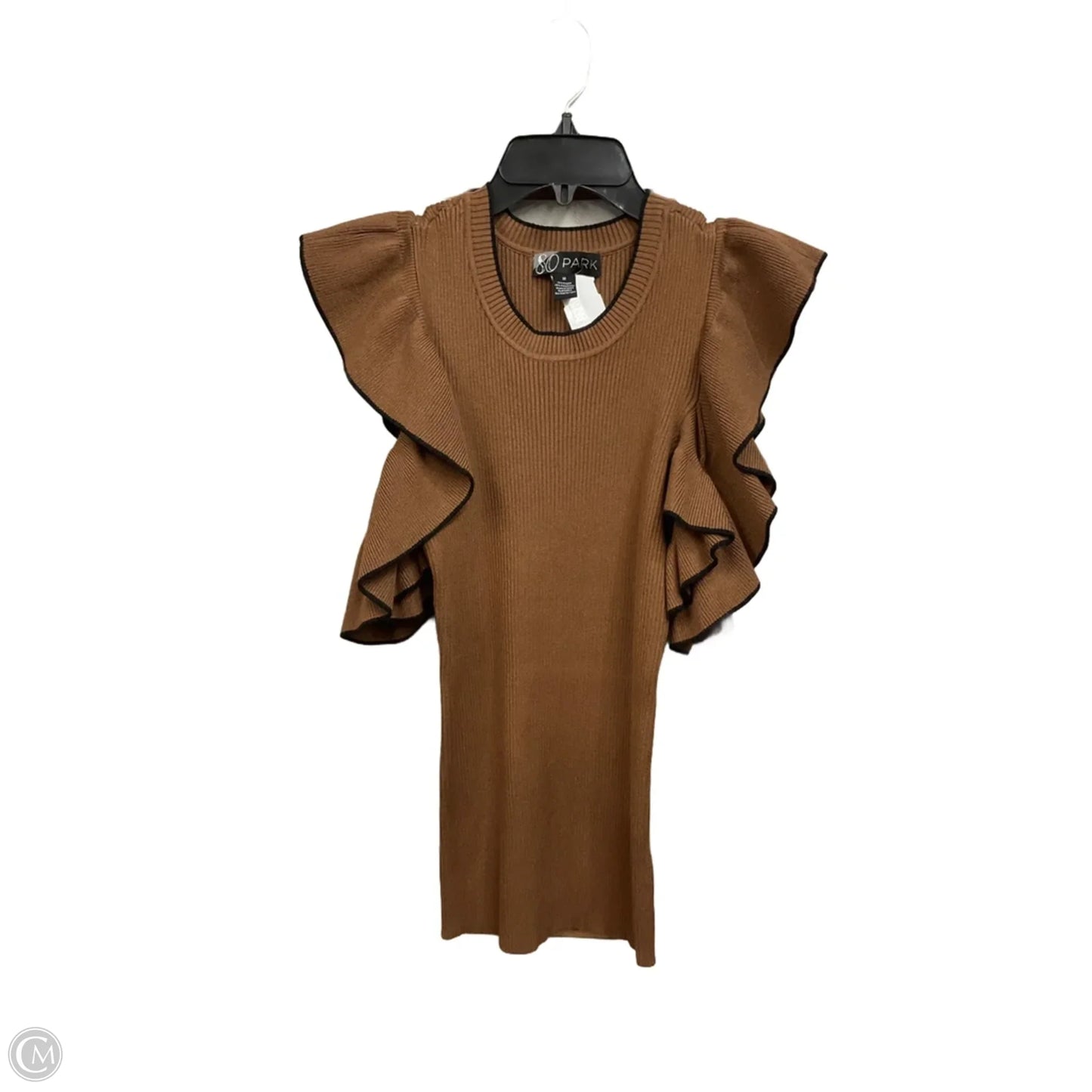 Top Sleeveless By Clothes Mentor In Brown, Size: M