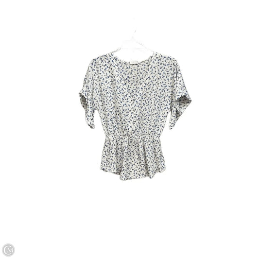 Blouse Short Sleeve By Sienna Sky In Floral Print, Size: S