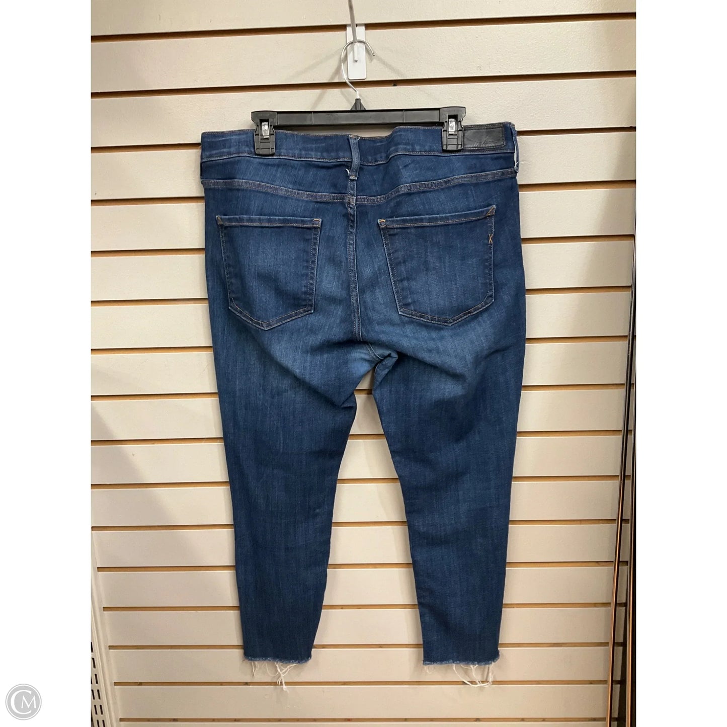 Jeans Skinny By Express In Blue Denim, Size: 14