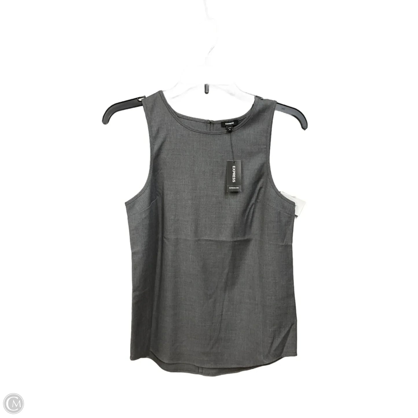 Top Sleeveless By Express In Grey, Size: Xs