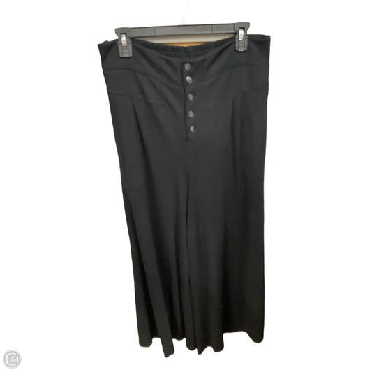 Pants Wide Leg By Anthropologie In Black, Size: L