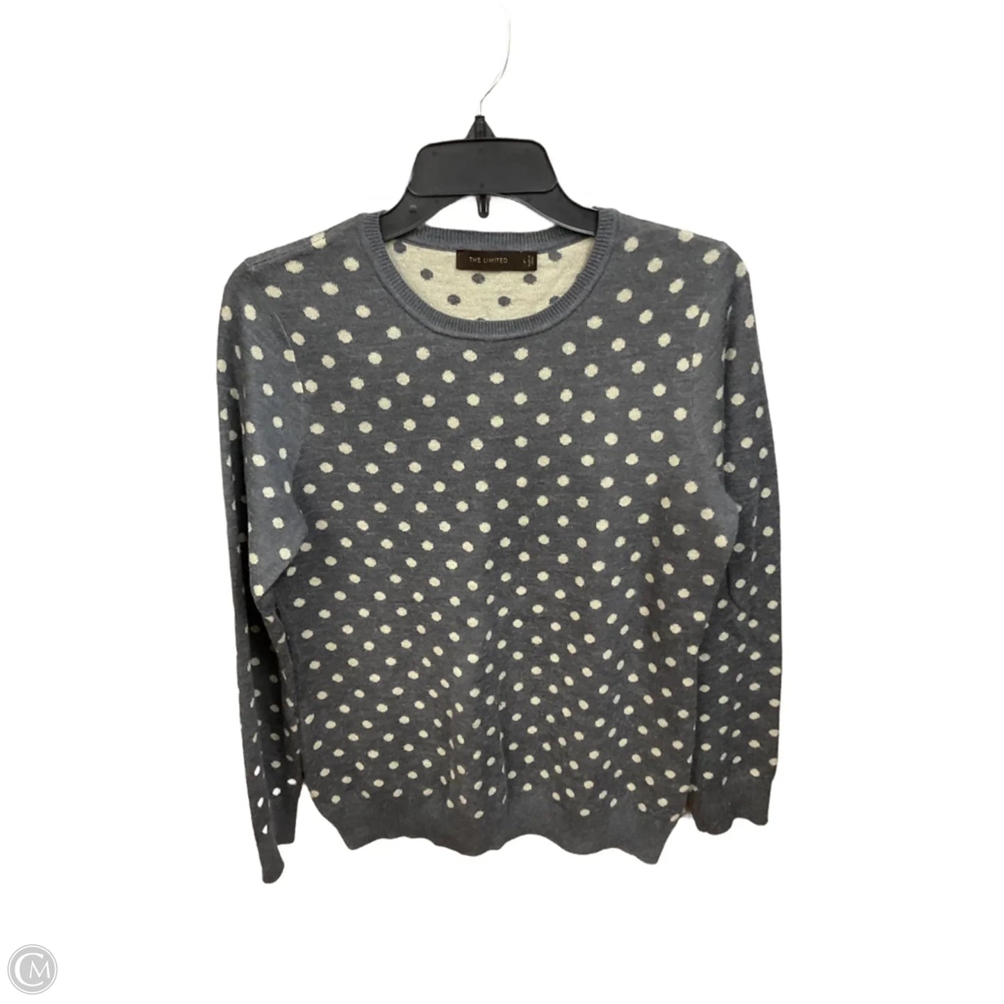 Top Long Sleeve By Limited In Polkadot Pattern, Size: L