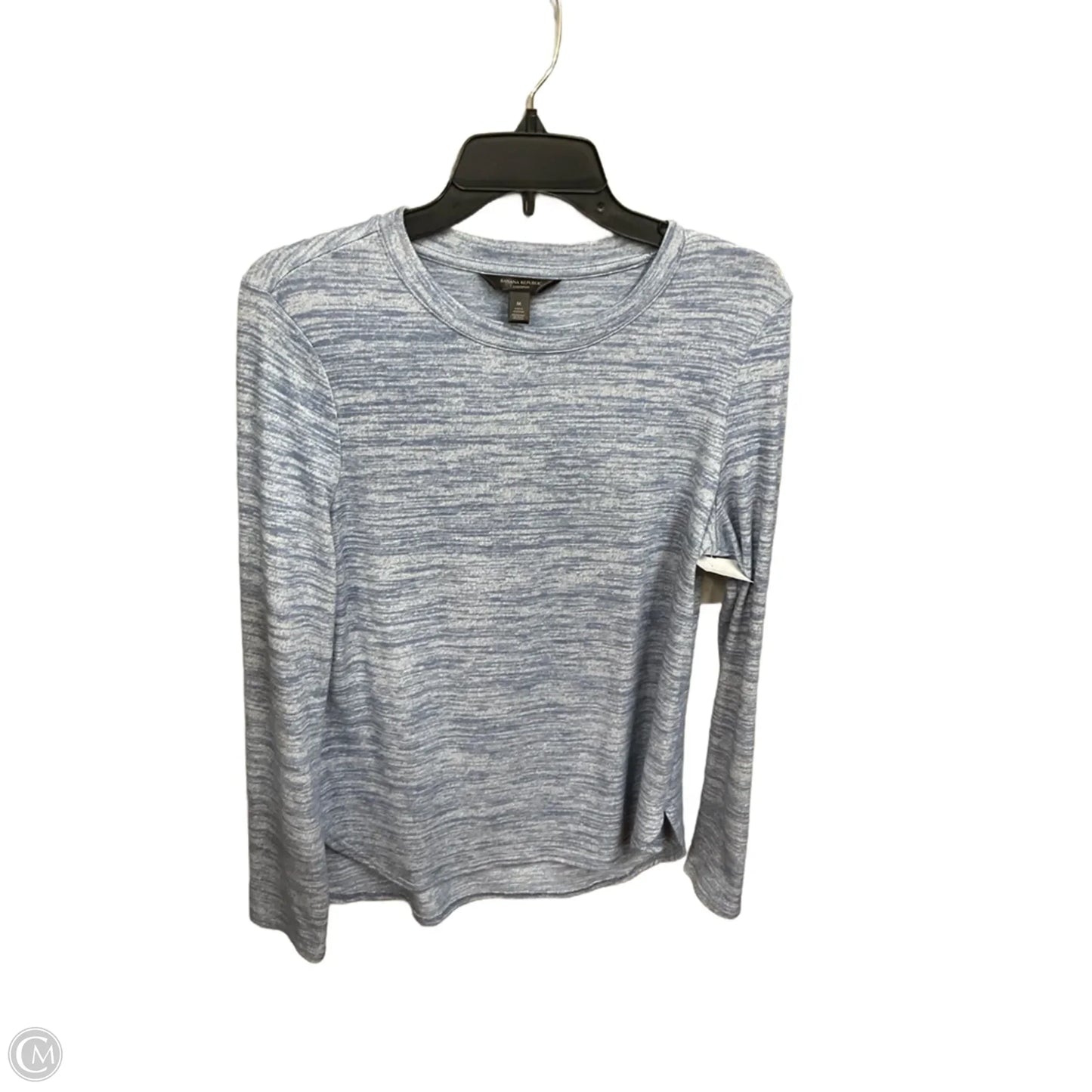 Top Long Sleeve By Banana Republic In Blue, Size: M