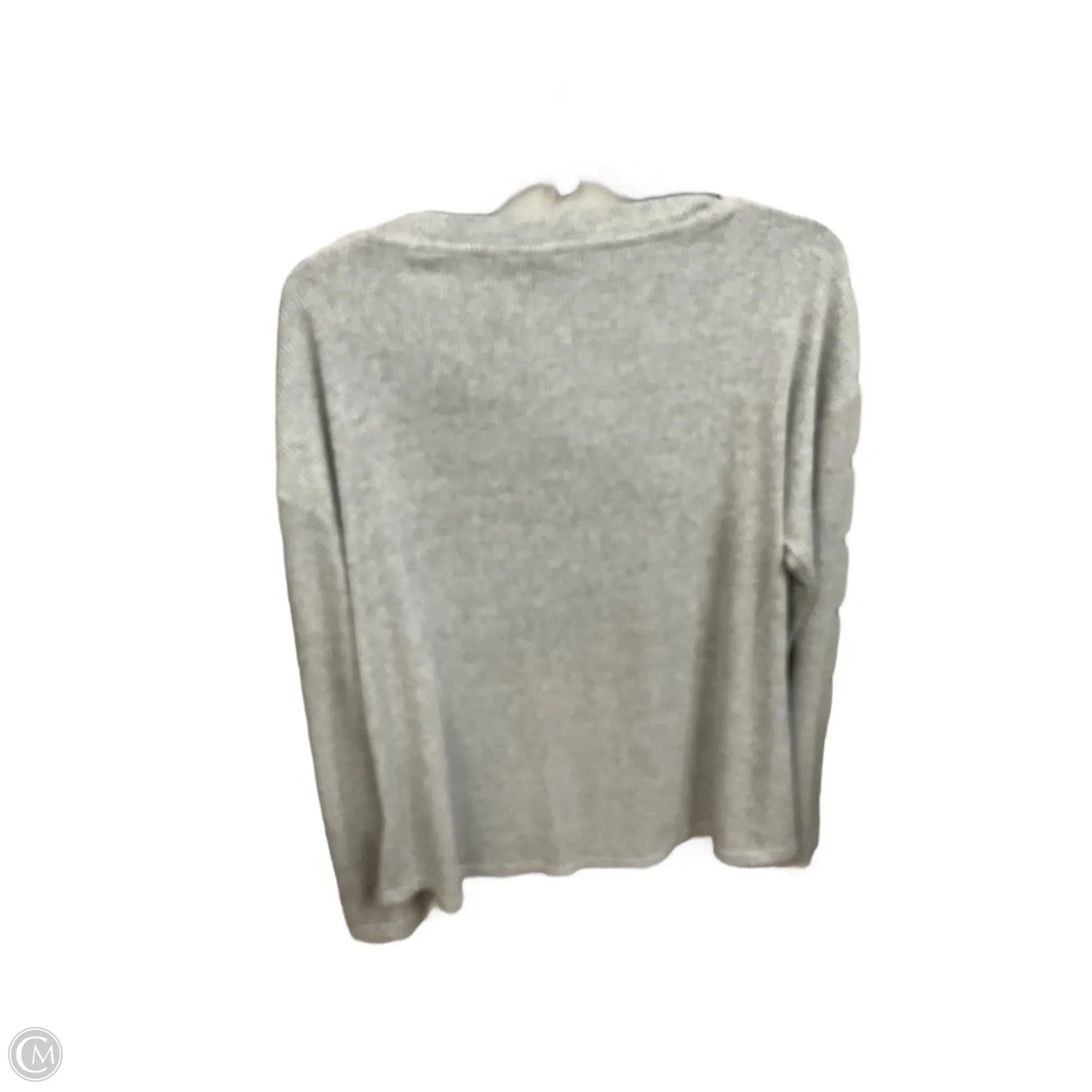 Top Long Sleeve Basic By Gap In Grey, Size: M
