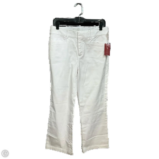 Jeans Straight By Jm Collections In White, Size: 8p