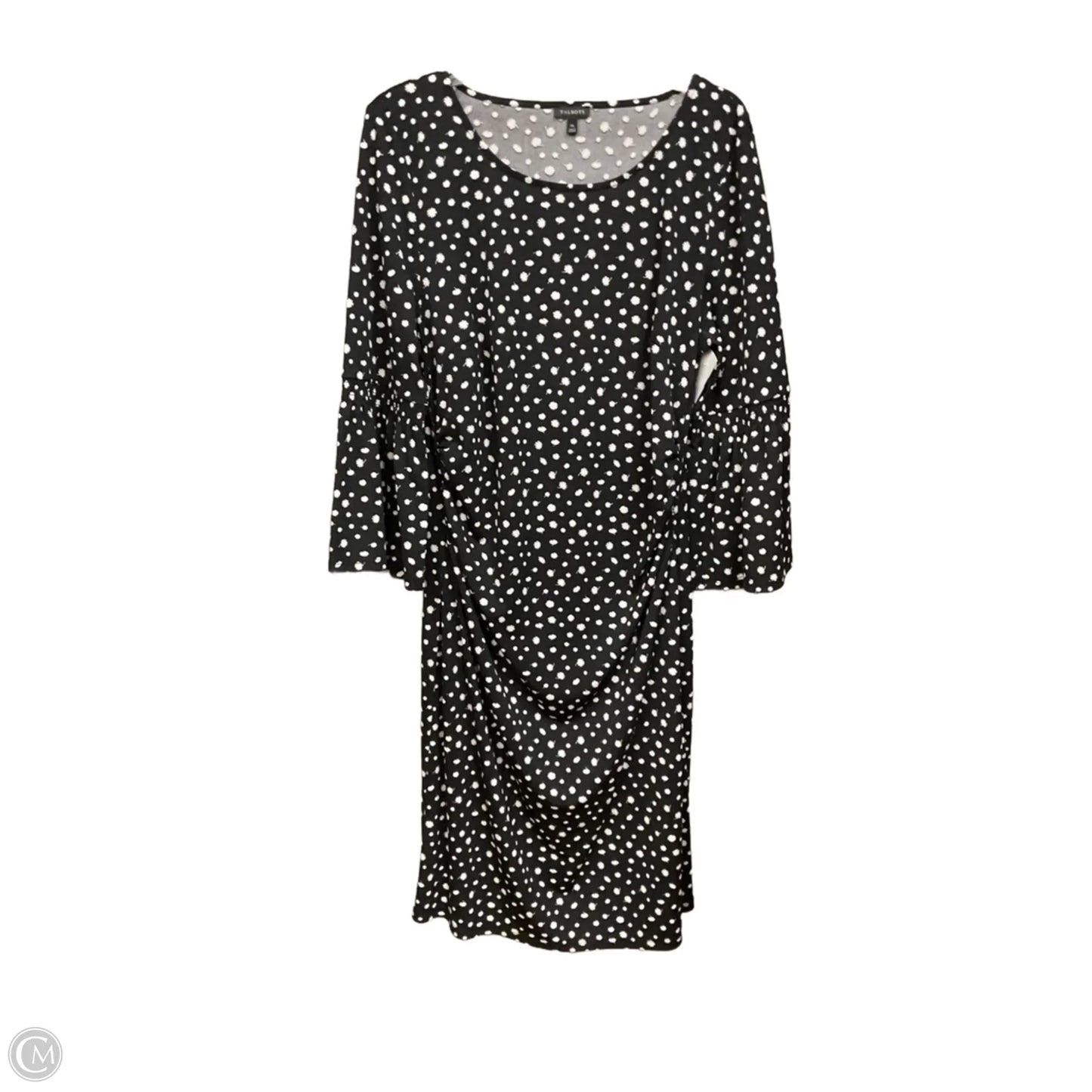 Dress Casual Midi By Talbots In Polkadot Pattern, Size: Xl